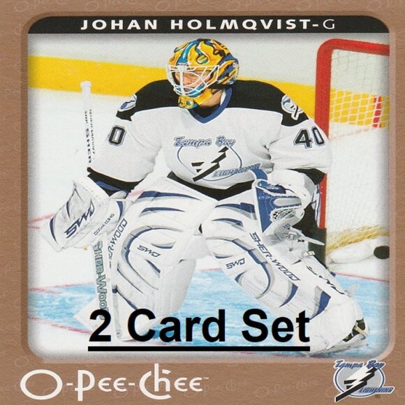 Johan Holmqvist - Tampa Bay Lightning Hockey Card Collection - Picture 2 of 4